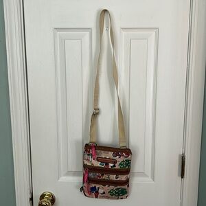 lily bloom crossbody Purse Bag Polyester W/ Wallet